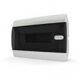 Щит пластиковый распределительный встраиваемый 12 мод IP41 черная прозрачная дверца с кнопкой Tekfor
